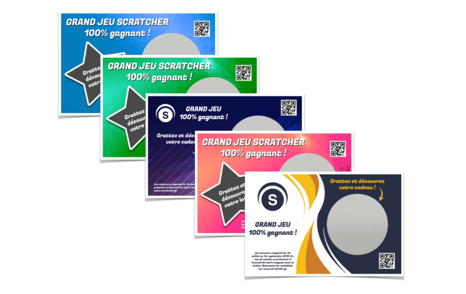 #<Template:0x0000000007b4ca60> Les tickets à gratter Primo® paysage avec rond à gratter contiennent une grande zone à gratter ronde sur des cartes au format carte de visite paysage pour dissimuler l'ensemble des messages cachés de votre choix. Différentes variantes peuvent être personnalisées.
