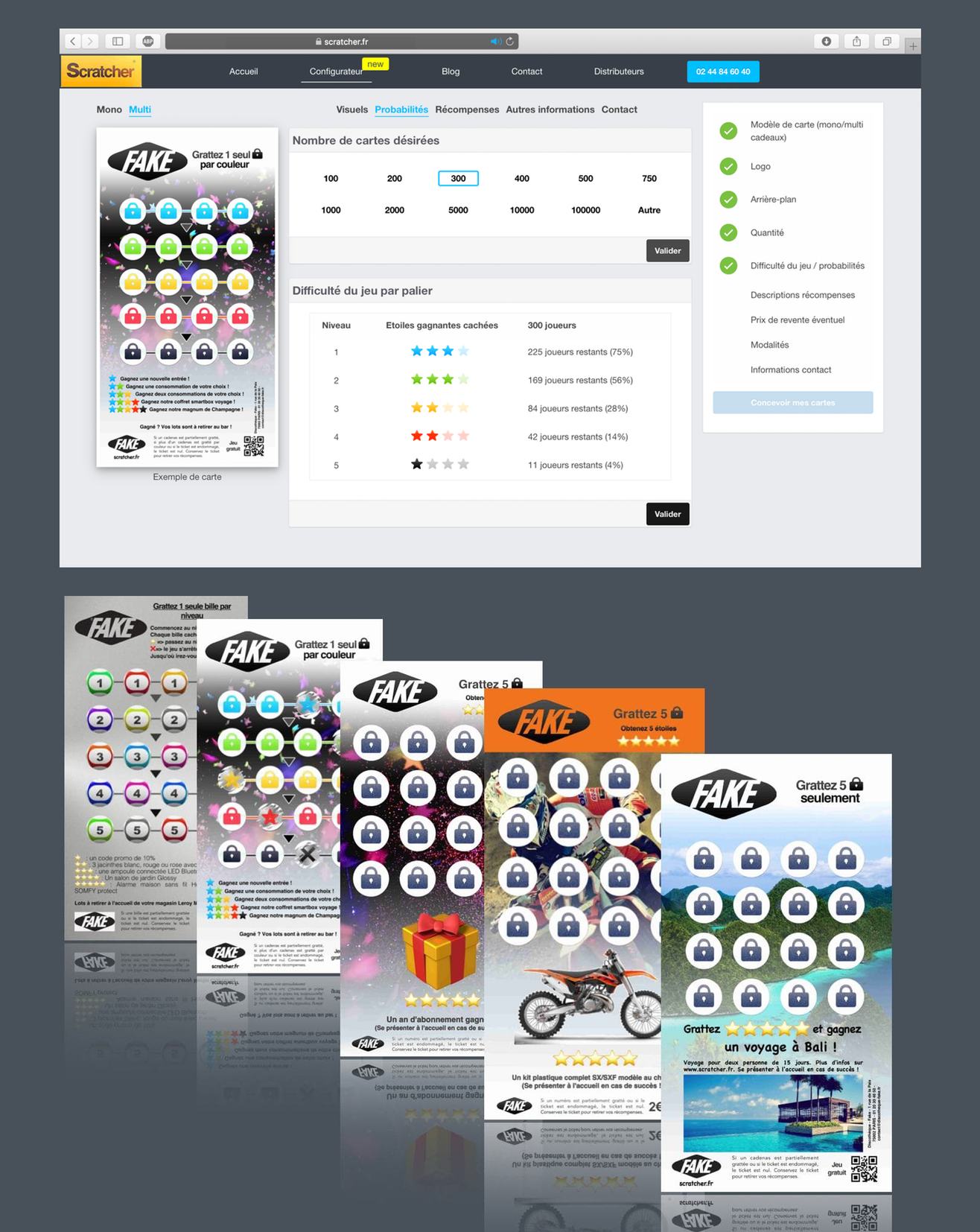 Vous avez en main un ticket contenant 20 cadenas à gratter et vous devez n’en gratter que 5. Si vous découvrez les 5 étoiles, félicitations : vous avez gagné le gros lot, et vous êtes le seul sur 1000 gagnants potentiels statistiquement ! Vous avez en main un ticket contenant 20 cadenas à gratter et vous devez n’en gratter que 5. Si vous découvrez les 5 étoiles, félicitations : vous avez gagné le gros lot, et vous êtes le seul sur 1000 gagnants potentiels statistiquement !