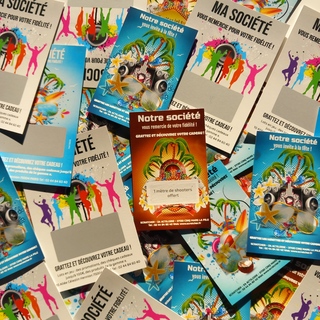 This collection is for all professionals looking to organize public or private events to promote their business or products through various parties and celebrations. Scratch cards help introduce businesses or brands to new customers, foster loyalty, and offer an engaging game where customers feel valued. This collection is for all professionals looking to organize public or private events to promote their business or products through various parties and celebrations. Scratch cards help introduce businesses or brands to new customers, foster loyalty, and offer an engaging game where customers feel valued.