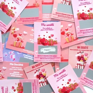 Customizable scratch ticket models for Valentine's Day or for all your other card ideas staying in the love theme. They will increase your customers' interest, encourage product purchases, and strengthen your relationship with them. Customizable scratch ticket models for Valentine's Day or for all your other card ideas staying in the love theme. They will increase your customers' interest, encourage product purchases, and strengthen your relationship with them.