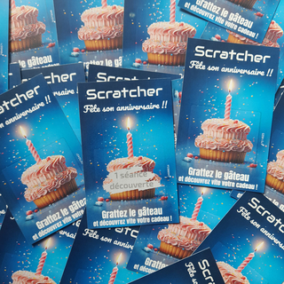Birthday scratch cards for businesses can be of interest to a wide variety of shops. Restaurants, bars, hotels, casinos, retail stores, supermarkets, clothing stores, gyms, fitness centers, beauty salons, hairdressers, spas, theaters, cinemas, and museums can use these tickets to celebrate their birthday, offer special discounts, gifts, and promote their services. In short, any business that wants to celebrate a special occasion or offer special discounts to its customers can use scratch cards to add a touch of fun and interactivity to its promotions. Birthday scratch cards for businesses can be of interest to a wide variety of shops. Restaurants, bars, hotels, casinos, retail stores, supermarkets, clothing stores, gyms, fitness centers, beauty salons, hairdressers, spas, theaters, cinemas, and museums can use these tickets to celebrate their birthday, offer special discounts, gifts, and promote their services. In short, any business that wants to celebrate a special occasion or offer special discounts to its customers can use scratch cards to add a touch of fun and interactivity to its promotions.